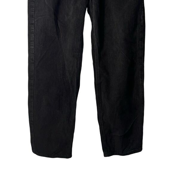 Empyre Tori Womens Corduroy Pants Size 5 Black Straight Leg High Rise Baggy - Picture 8 of 10
